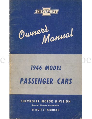 1946 FORD PRGRAMMA INSTRUCTIEBOEKJE ENGELS