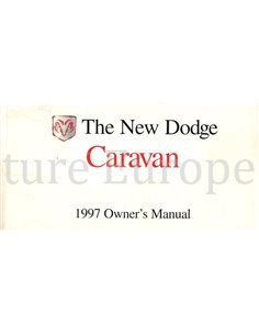 1997 DODGE CARAVAN BETRIEBSANLEITUNG ENGLISCH (USA)