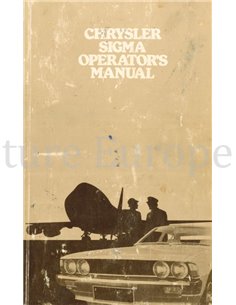 1978 CHRYSLER SIGMA BETRIEBSANLEITUNG ENGLISCH (AU)