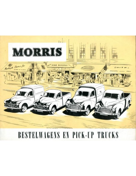 1953 MORRIS BESTELWAGENS EN PICK-UP TRUCKS BROCHURE NEDERLANDS