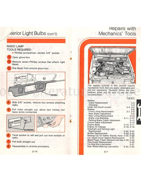 1978 DODGE OMNI MAINTENANCE MANUAL ENGLISH (US)