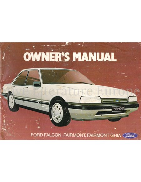 1987 FORD FALCON | FAIRMONT | FAIRMONT GHIA OWNERS MANUAL ENGLISH (AU)