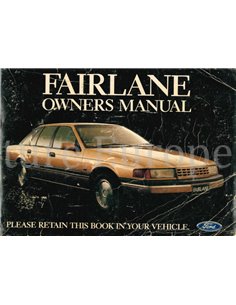 1989 FORD FAIRLANE OWNERS MANUAL ENGLISH (AU)
