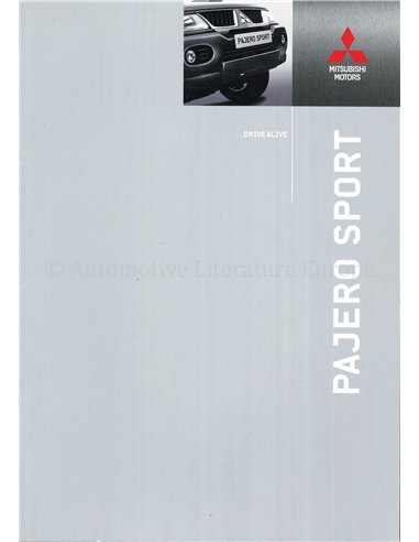 2005 MITSUBISHI PAJERO SPORT BROCHURE NEDERLANDS