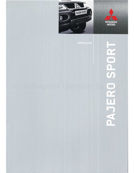 2005 MITSUBISHI PAJERO SPORT BROCHURE NEDERLANDS