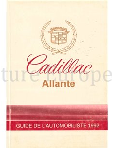 1992 CADILLAC ALLANTE OWNERS MANUAL FRENCH