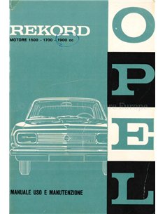 1963 OPEL REKORD OWNERS MANUAL ITALIAN