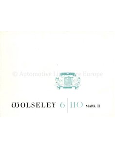 WOLSELEY 6/110 MARK II PROSPEKT ENGLISCH