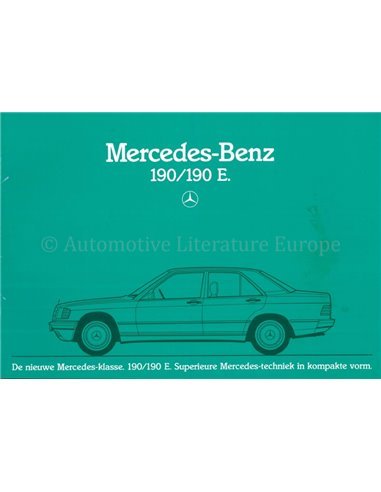 1983 MERCEDES BENZ 190 / 190E BROCHURE DUTCH