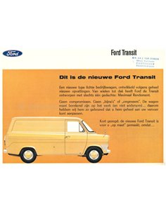 1965 FORD TRANSIT TREFFER  BROCHURE DUTCH