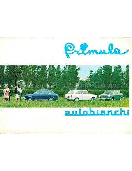 1967 AUTOBIANCHI PRIMULA BROCHURE NEDERLANDS
