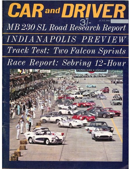 1963 CAR AND DRIVER MAGAZINE JUNE ENGLISH