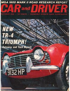 1961 CAR AND DRIVER MAGAZINE OCTOBER ENGLISCH