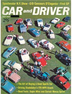 1962 CAR AND DRIVER MAGAZINE JULI ENGLISCH