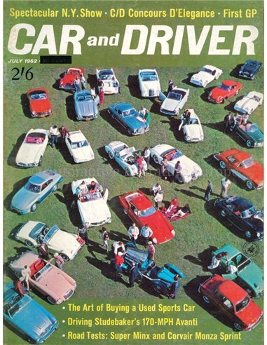 1962 CAR AND DRIVER MAGAZINE JULI ENGELS
