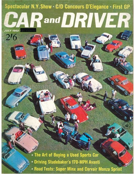 1962 CAR AND DRIVER MAGAZINE JULI ENGELS