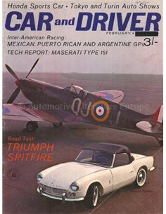 1963 CAR AND DRIVER MAGAZINE FEBRUARY ENGLISH