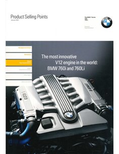 2003 BMW 7 SERIES PRODUCT SELLING POINTS BROCHURE ENGLISH