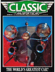 1986 CLASSIC AND SPORTSCAR MAGAZINE (12) DECEMBER ENGLISCH