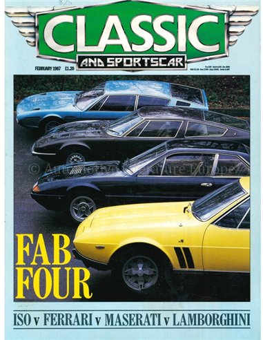 1987 CLASSIC AND SPORTSCAR MAGAZINE (02) FEBRUARI ENGELS