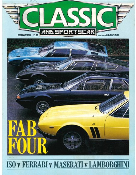1987 CLASSIC AND SPORTSCAR MAGAZINE (02) FEBRUARI ENGELS
