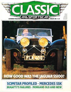 1986 CLASSIC AND SPORTSCAR MAGAZINE (02) FEBRUAR ENGLISCH