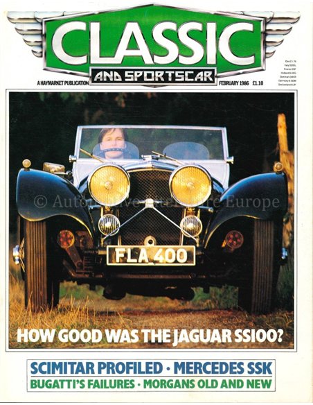 1986 CLASSIC AND SPORTSCAR MAGAZINE (02) FEBRUARI ENGELS