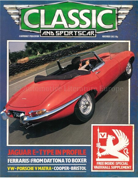 1983 CLASSIC AND SPORTSCAR MAGAZINE (11) NOVEMBER ENGLISCH