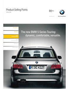 2004 BMW 5 SERIE TOURING PRODUCT BEARGUMENTATIE BROCHURE ENGELS