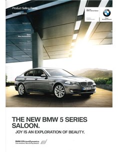 2010 BMW 5 SERIES SALOON PRODUCT SELLING POINTS BROCHURE ENGLISH