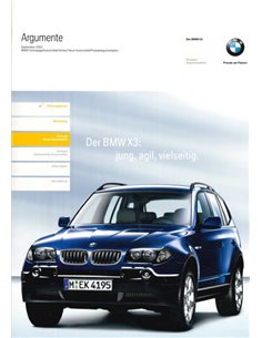 2003 BMW X3 PRODUCT SELLING POINTS BROCHURE GERMAN