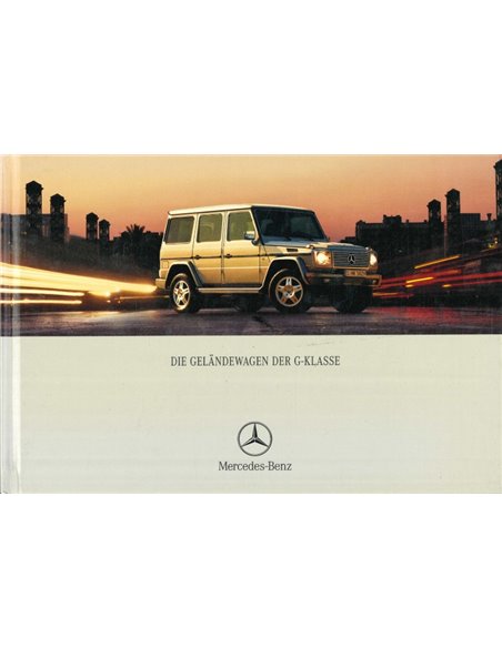 2002 MERCEDES BENZ G CLASS HARDBACK BROCHURE GERMAN