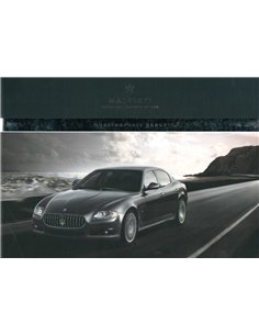 2009 MASERATI QUATTROPORTE BROCHURE ENGELS
