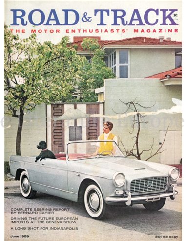 1959 ROAD AND TRACK MAGAZINE JUNI ENGLISCH