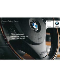 2008 BMW INDIVIDUAL PRODUCT SELLING POINTS BROCHURE ENGLISH