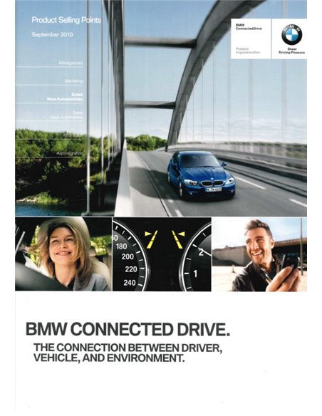 2010 BMW CONNECTED DRIVE PRODUKT ARGUMENTE PROSPEKT ENGLISCH