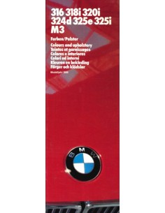 1986 BMW 3 SERIES COLOUR AND UPHOLSTERY BROCHURE