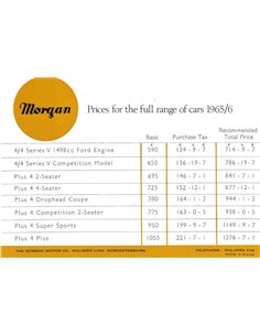 1965 - 1966 MORGAN RANGE BROCHURE ENGLISH 2