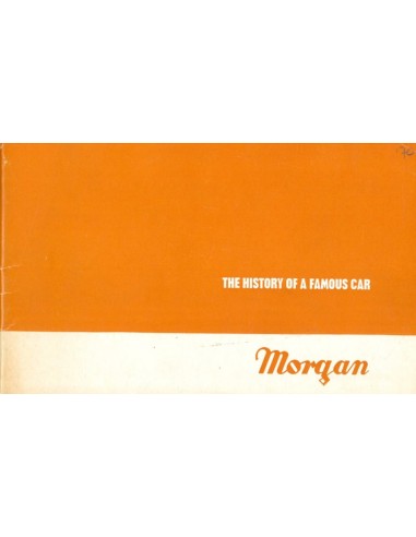 1970 MORGAN PROGRAMMA BROCHURE ENGLISH
