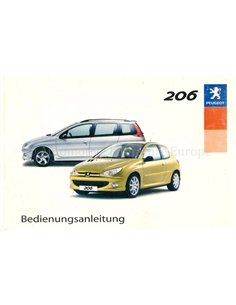 2003 PEUGEOT 206 OWNERS MANUAL GERMAN