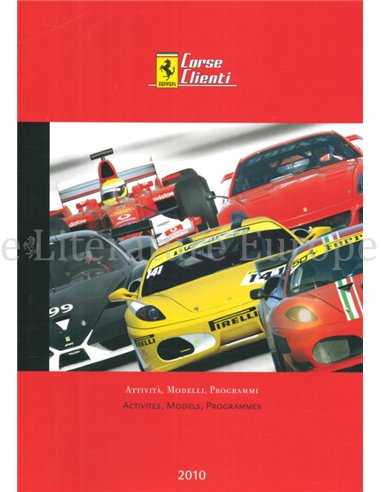 2010 FERRARI CORSE CLIENTI BROCHURE 3655/10