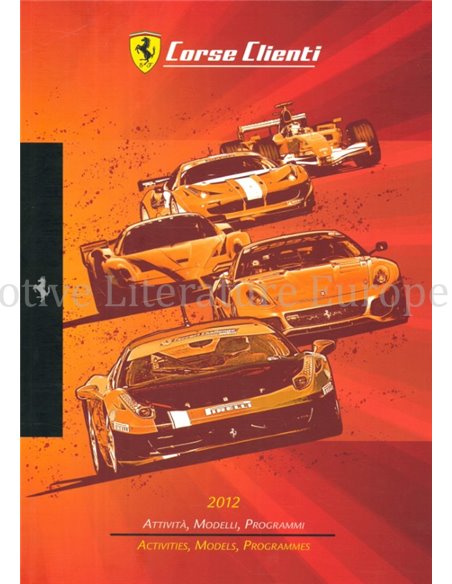 2012 FERRARI CORSE CLIENTI BROCHURE 4229/12