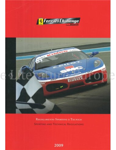 2009 FERRARI 360 | F430 CHALLENGE TROFEO PIRELLI BROCHURE 3494/09