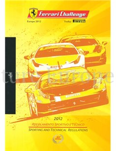2012 458 CHALLENGE TROFEO PIRELLI BROCHURE 4230/12