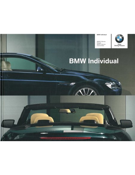 2004 BMW 6 SERIE INDIVIDUAL HARDCOVER BROCHURE DUITS