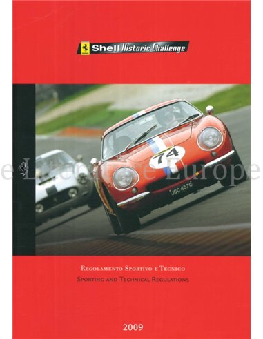 2009 FERRARI SHELL HISTORIC CHALLENGE BROCHURE 3495/09
