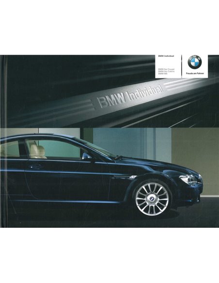 2006 BMW 6ER INDIVIDUAL HARDCOVER PROSPEKT DEUTSCH
