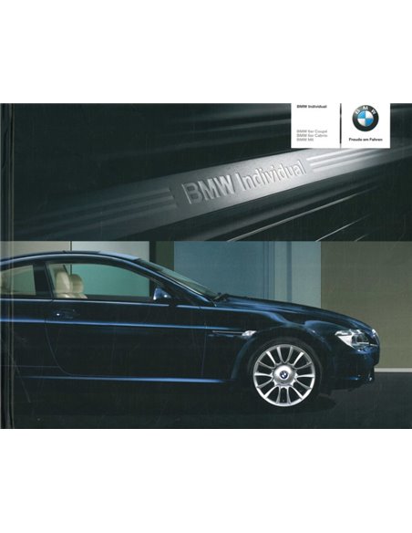 2005 BMW 6 SERIES INDIVIDUAL HARDBACK BROCHURE GERMAN