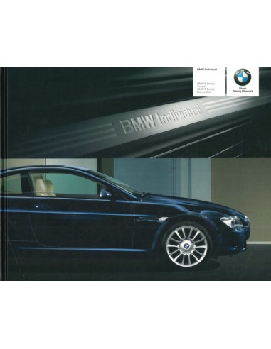 2005 BMW 6ER INDIVIDUAL HARDCOVER PROSPEKT ENGLISCH