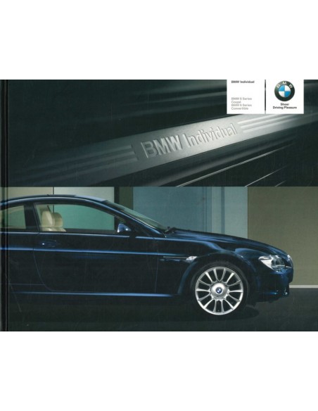 2005 BMW 6 SERIE INDIVIDUAL HARDCOVER BROCHURE ENGELS